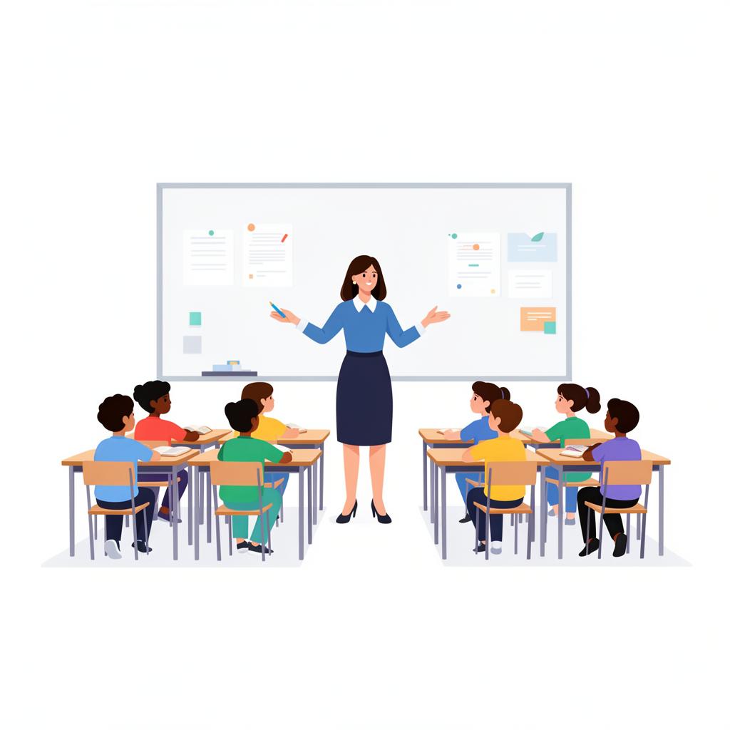 Teacher in classroom